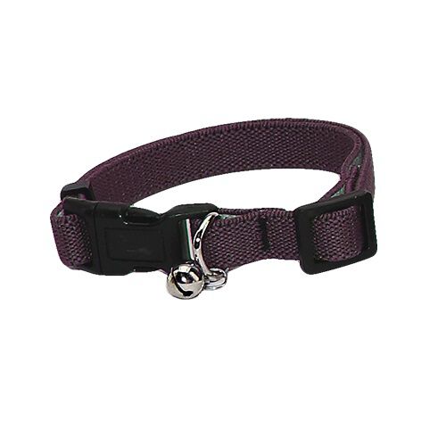 BULL COLLAR ELASTICO PARA GATO (LISO GRANATE), , large Imagen numero 1