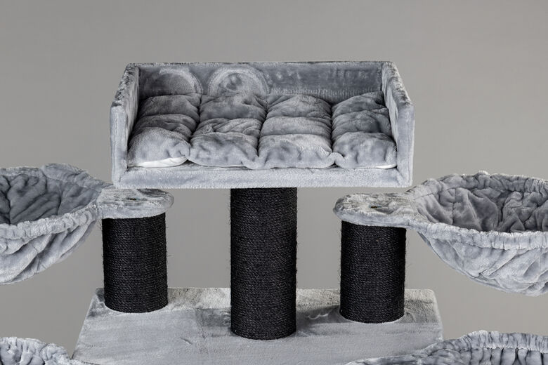 RHRQuality rascador paradise blackline gris oscuro para gatos thumbnail