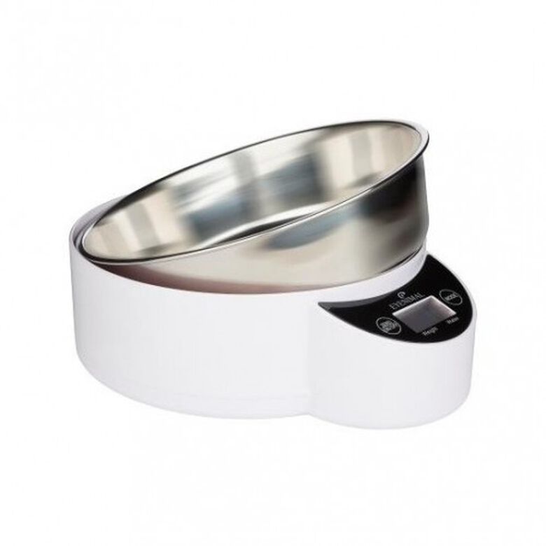 Cuenco XL con balanza electrónica para mascotas color Blanco thumbnail