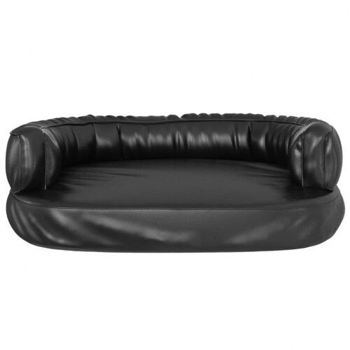 Vidaxl sof&aacute; acolchado rectangular negro para perros, , large Imagen numero 8