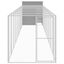 vidaXL Gallinero con corral acero galvanizado gris claro 165x251x181cm, , large indicador imagen numero 19