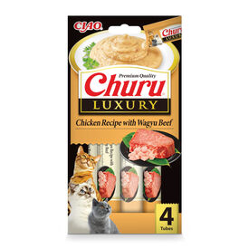 Churu Luxury Snack Pollo y Wagyu para gatos