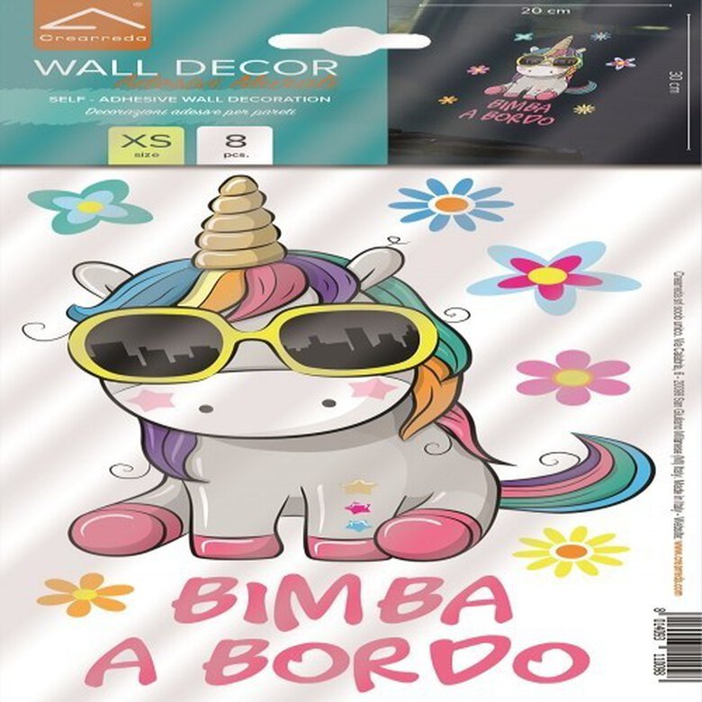 Sticker adhesivo Bimba a Bordo color Multicolor, , large image number null