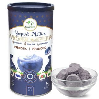Pawfect Golosinas prebióticas y probióticas para perros: arándanos y yogur
