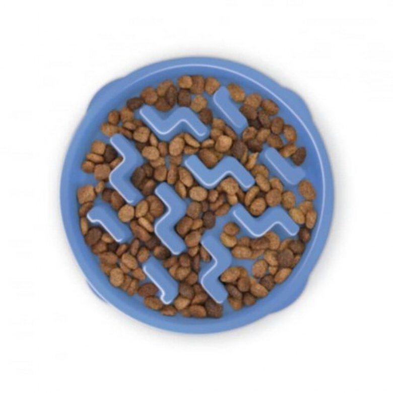 Comedero lento Slo Bowl para perros color Azul, , large image number null