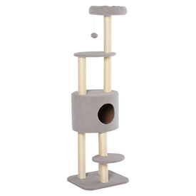 PawHut Rascador Gris para Gatos