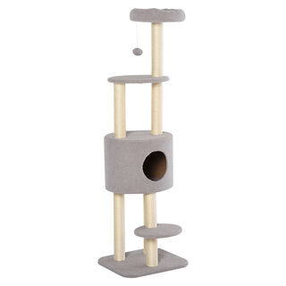 PawHut Rascador para Gatos Gris