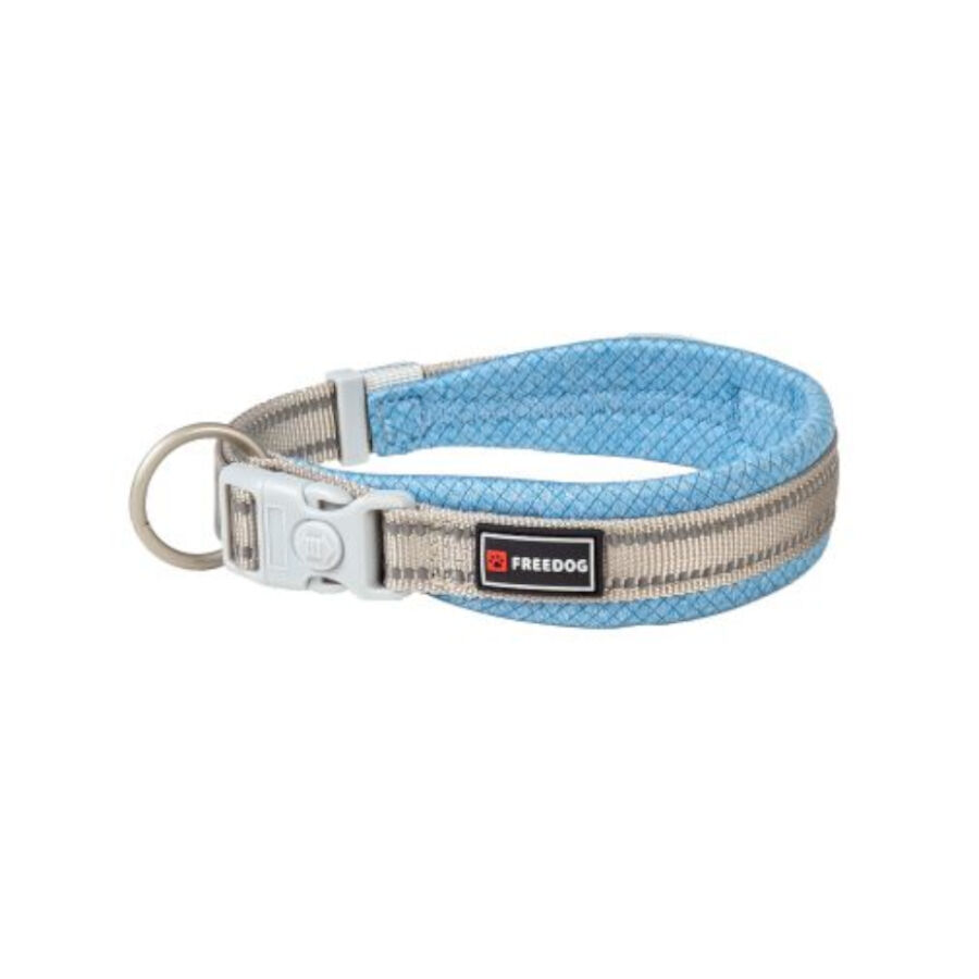 Freedog Shiva Collar Reflectante Azul Celeste para perros, , large Imagen numero 1