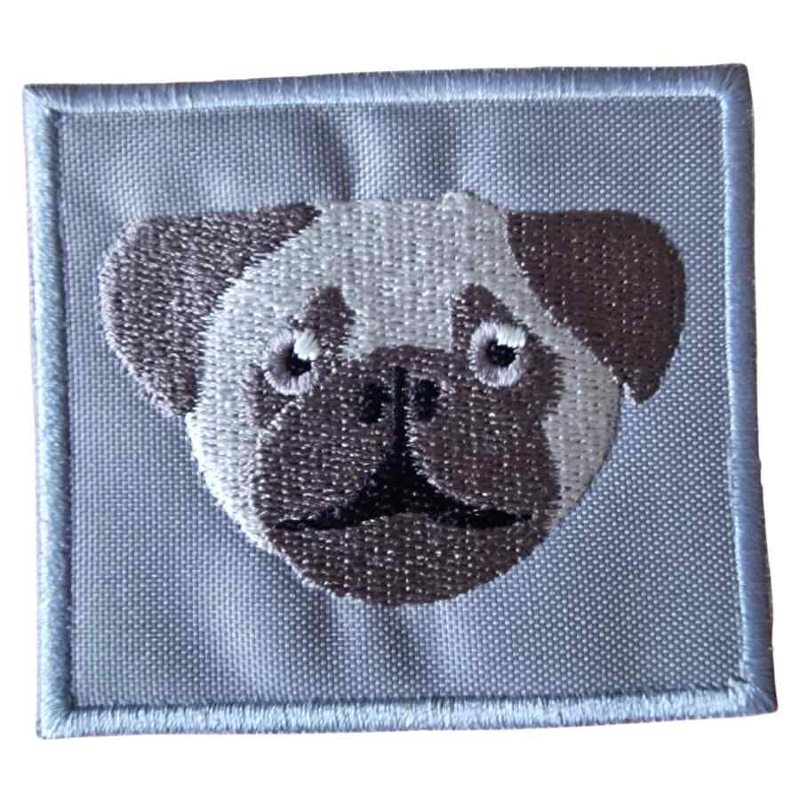 Individual parche perro pug