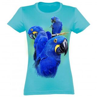 Camiseta Mujer Guacamayo Azul color Azul