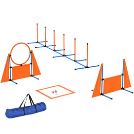 PawHut Juego de Agilidad Naranja