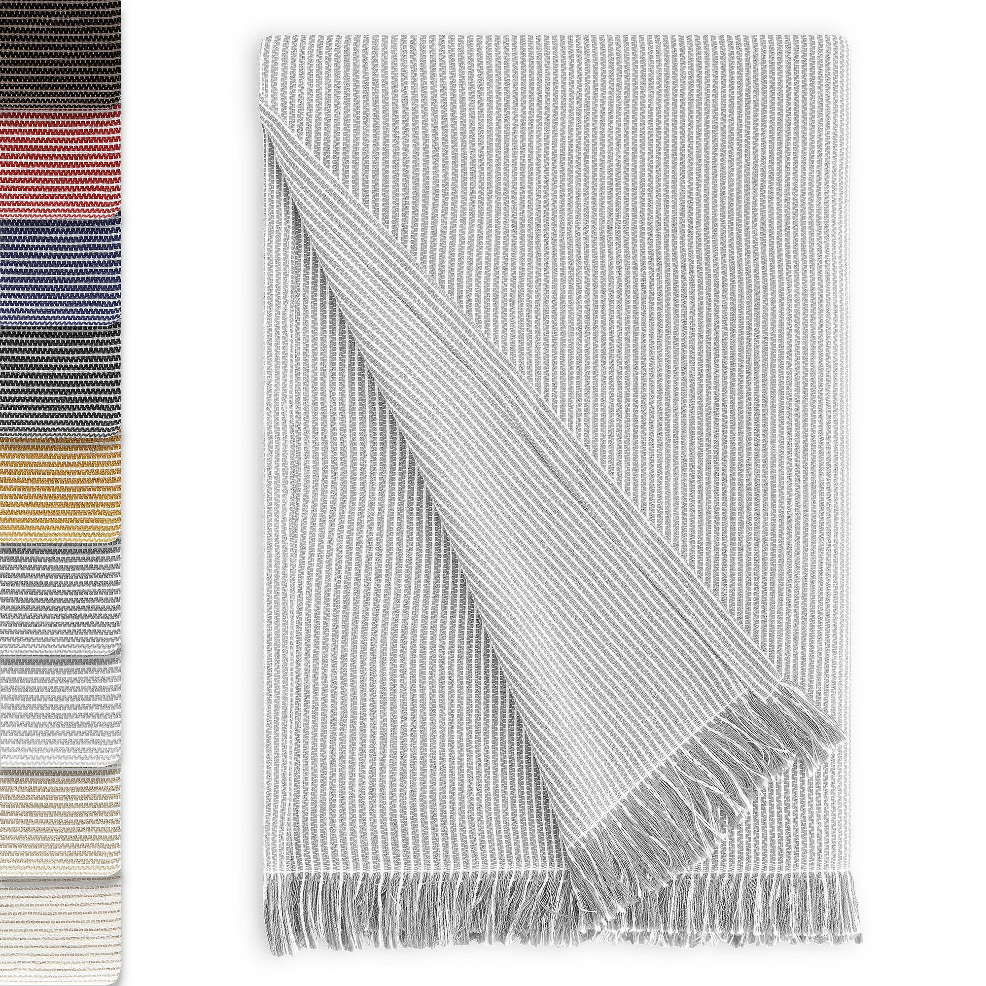 Plaid Paul Colcha Multiusos 180 x 260 cm Gris Claro, , large Imagen numero 6