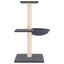 vidaXL Rascador para gatos con postes de sisal gris oscuro 72 cm, , large indicador imagen numero 3