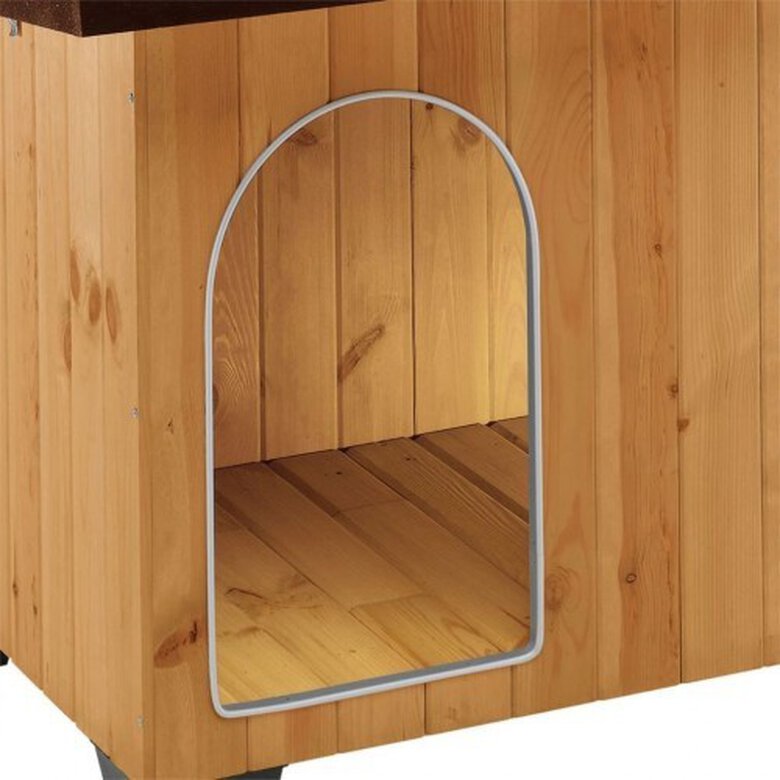 Caseta de madera Baita 80 Ferplast para perros color Marrón, , large image number null