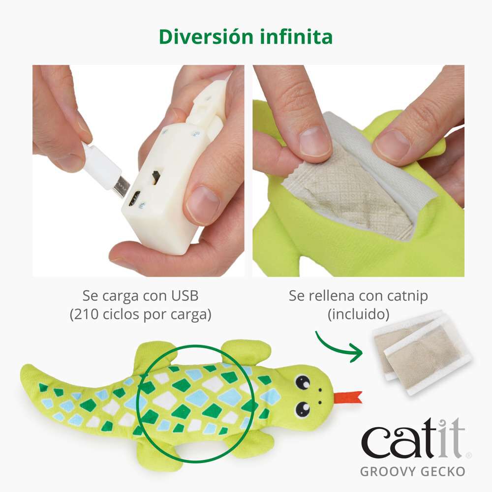 Catit Groovy Gecko, Verde, , large Imagen numero 3