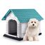 Nobleza Caseta para Perros de Plástico, Impermeable Perro Casa, Resistente A La Intemperie y Al Agua, con Tejado A Dos Aguas, Uso en Interior y Exterior (S 72x57x57.6 cm), , large indicador imagen numero 1
