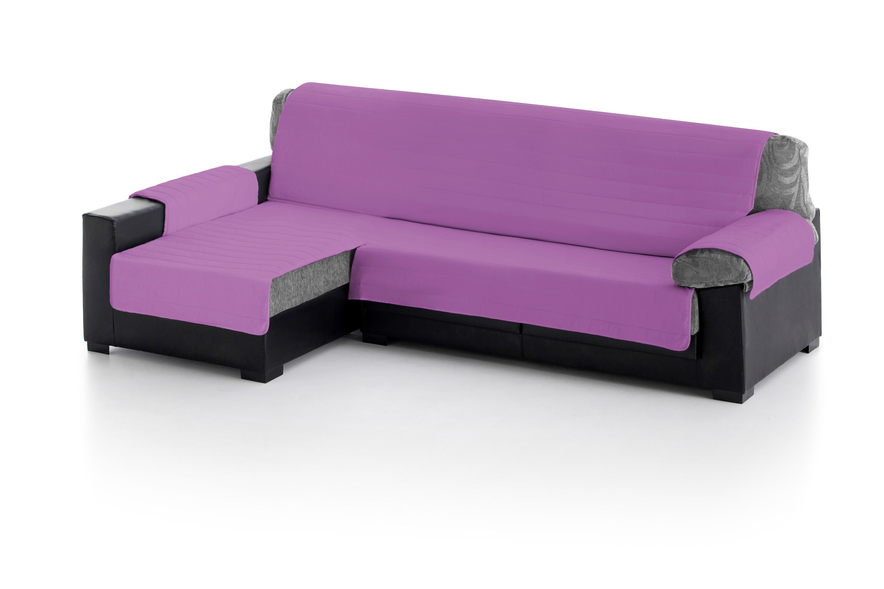 Cubre Sofa Acolchado Chaise Longue Izquierdo color Lila, , large Imagen numero 3