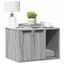 vidaXL Mueble arenero para gatos madera gris Sonoma, , large indicador imagen numero 7