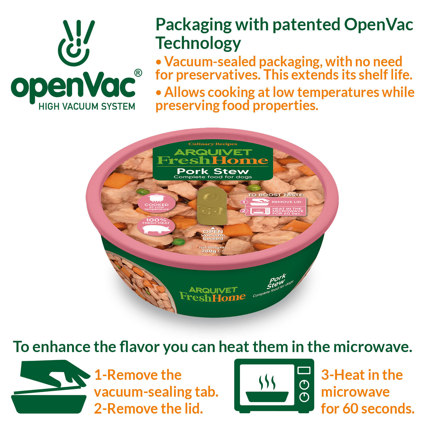 PACK 9 unidades Fresh Home pork Stew 280g thumbnail