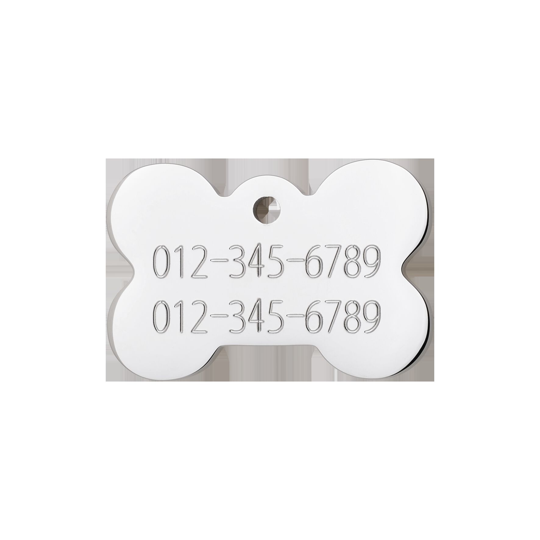Placa identificativa Acero Inoxidable Hueso para perros, , large Imagen numero 3