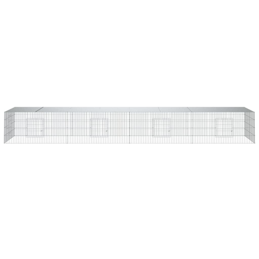 VidaXL Jaula con techo para conejos y roedores thumbnail