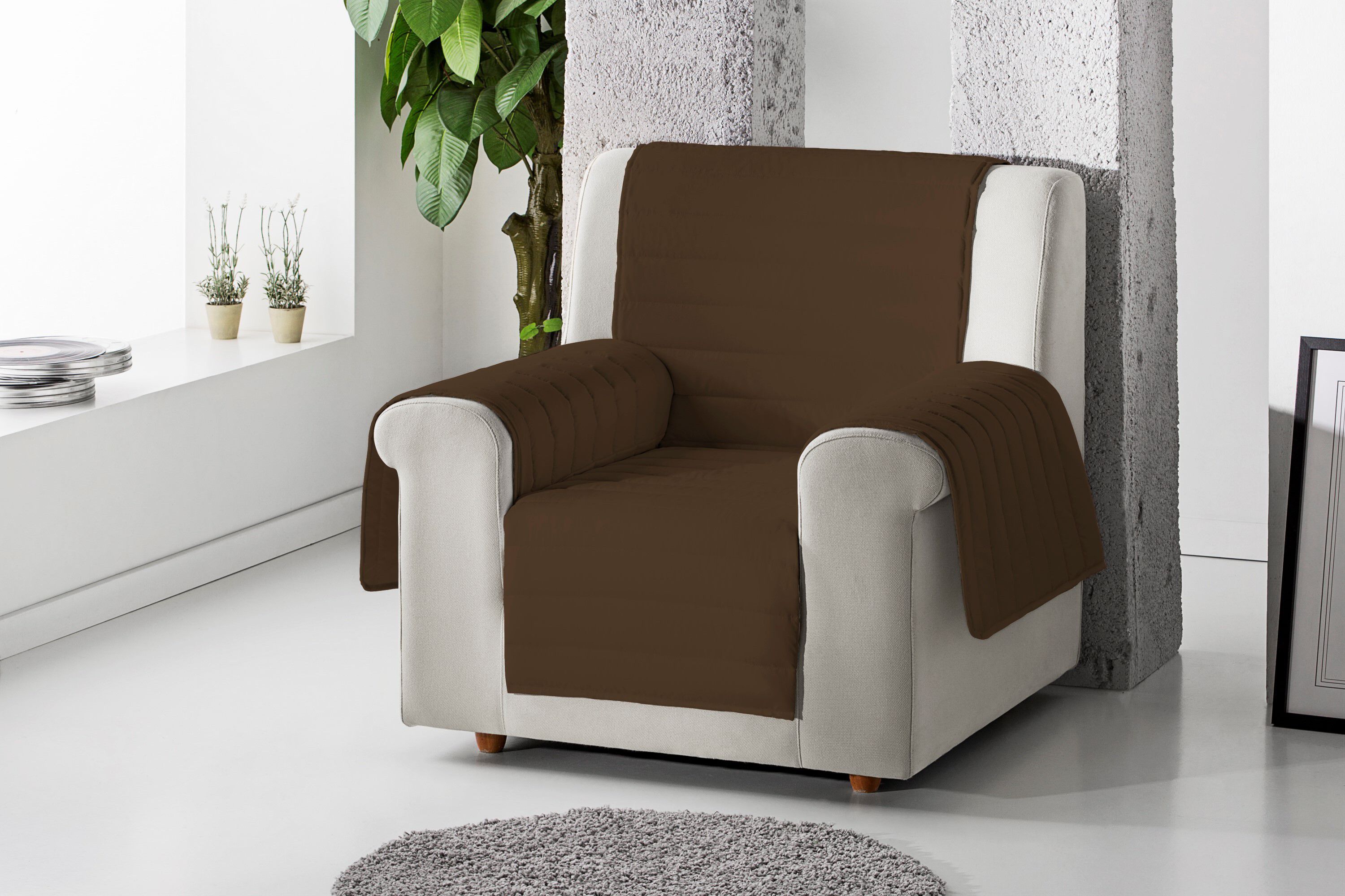 Cubre sill&oacute;n acolchado para perros reversible Roma, , large Imagen numero 3