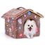 Nobleza Caseta para Perros, Casa Gatos Interior, Cama para Perro con Colchón Extraíble, Plegable Casa para Gato, Conejos, 42x39x33cm S, Marrón, , large indicador imagen numero 6