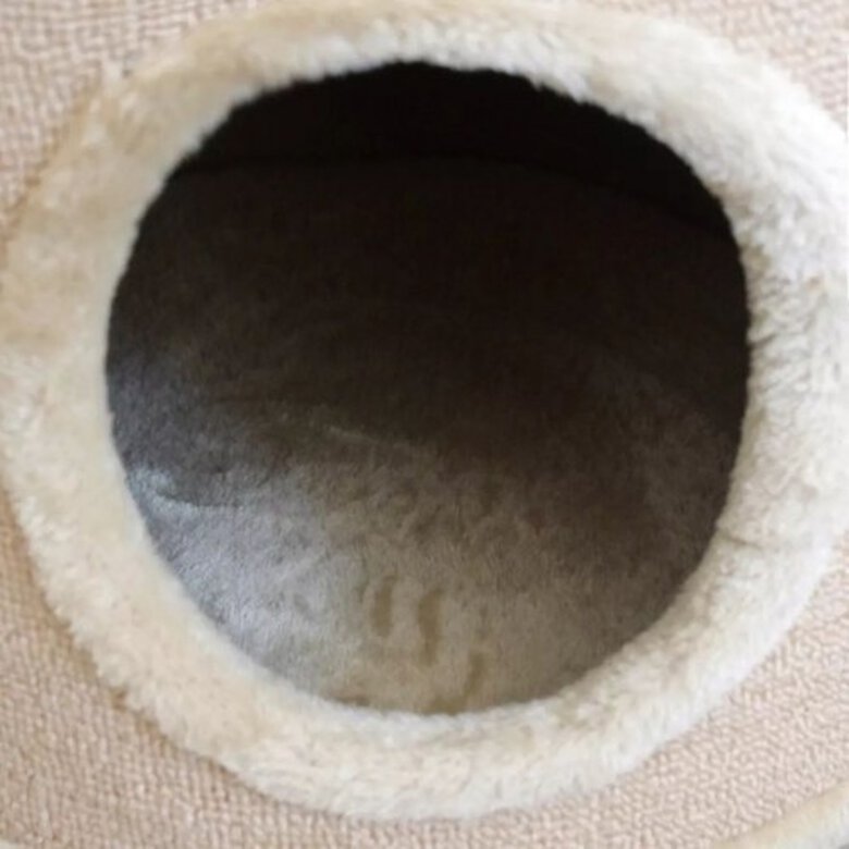 Casita con rascador para gatos color Beige, , large image number null