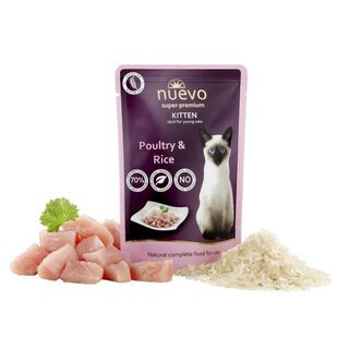 Comida húmeda para gatos Nuevo Junior de ave y arroz