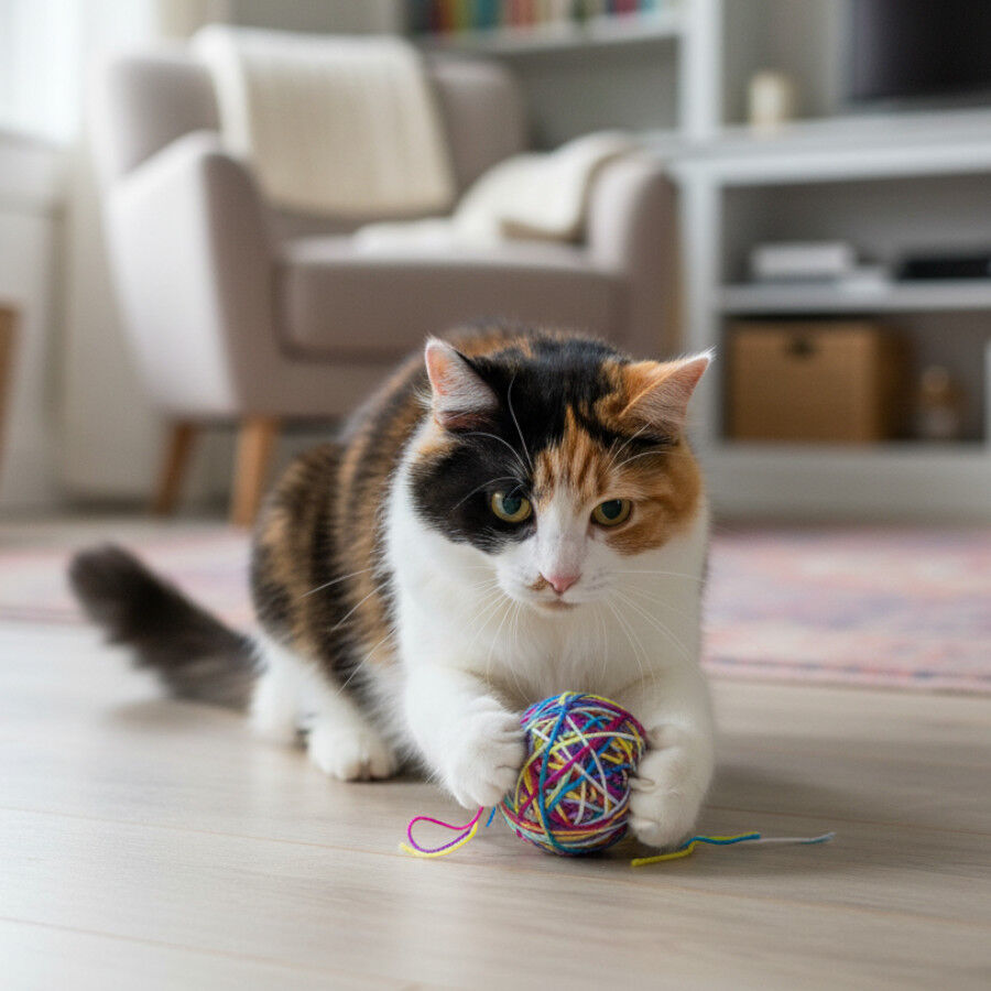 Tootoy! Ovillo de Lana Colorido para gatos, , large Imagen numero 1