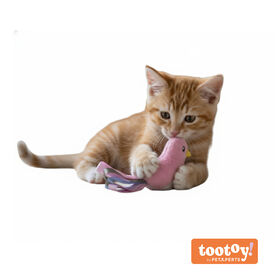 Tootoy! Peluche con Catnip Pájaro con Lazos para gatitos