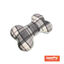 Tootoy! Tartan Bone Cuddler Grey Hueso de Peluche para perros, , large indicador imagen numero 1