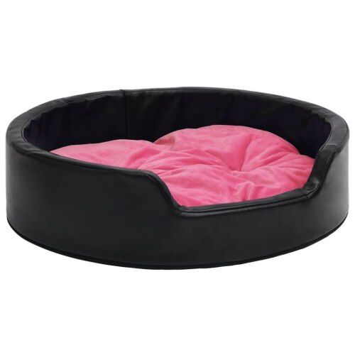 VidaXL Cama Negro y Rosa Con Coj&iacute;n para perros y gatos, , large Imagen numero 3