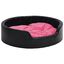 VidaXL Cama Negro y Rosa Con Coj&iacute;n para perros y gatos, , large indicador imagen numero 3