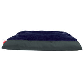 Gauty Cama Redonda Tela Impermeable y pelo  Gris y azul oscuro para Perros y Gatos 