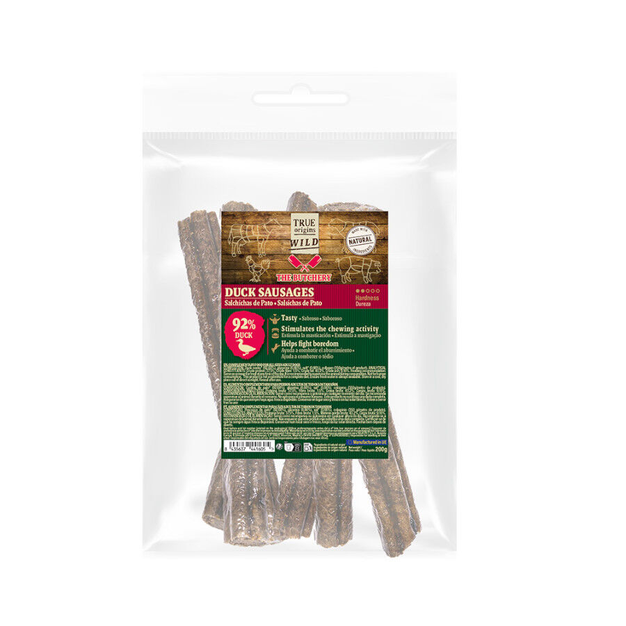 True Origins Salchichas de Pato Snack para perros, , large Imagen numero 2