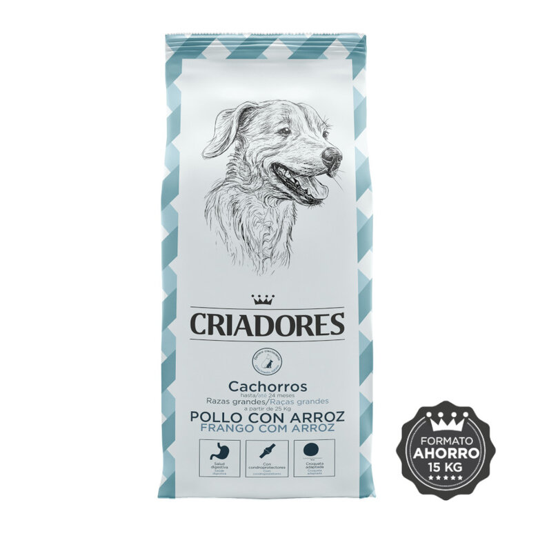 historia Mendigar Poderoso Criadores Pollo y Arroz pienso para cachorros de razas grandes | Tiendanimal
