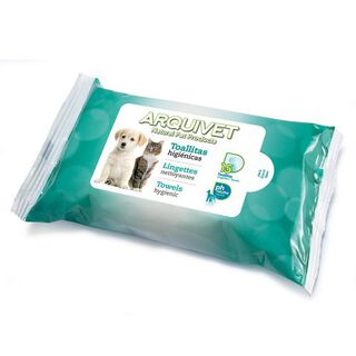 Toallitas higiénicas para perros Arquivet