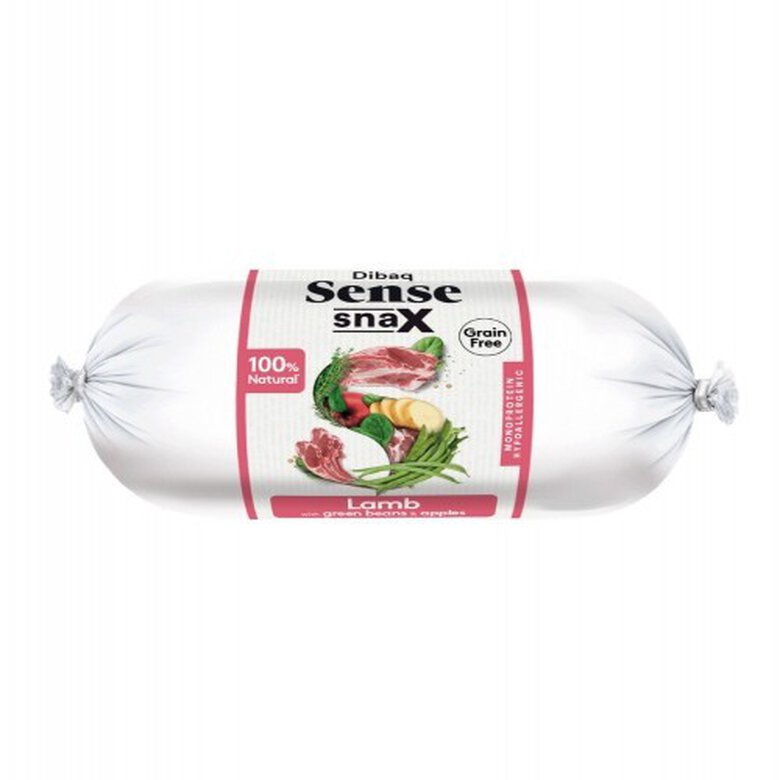 Salchicha Dibaq Sense Snax Bar para perros sabor Cordero