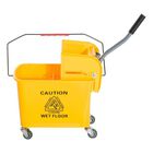 Cubo fregado profesional HomCom color Amarillo, , large image number null