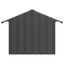 vidaXL Caseta para perros con techo acero galvanizado 83x130x85 cm, , large indicador imagen numero 9