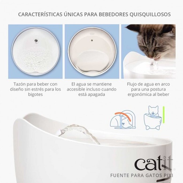 Bebedero fuente para gatos PIXI color Azul, , large image number null