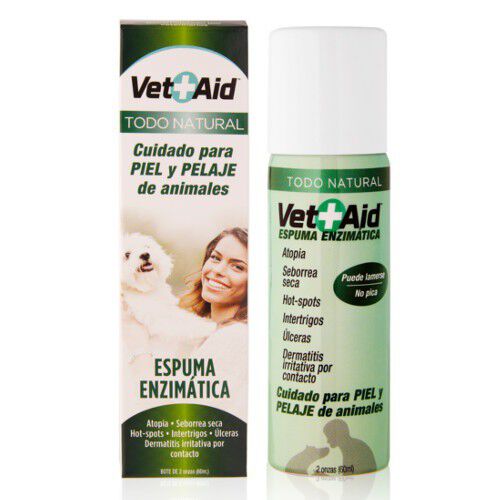 Vet-Aid espuma enzim&aacute;tica cuidado de la piel Imagen numero 1