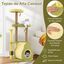 COSTWAY 125cm Árbol de Gato, Torre Multinivel para Gatos en Forma de Aguacate con Condominio Privado, Cepillo de Autocuidado, Plataformas, Estructura de Escalada Independiente para Gatos de Interior, , large indicador imagen numero 4