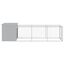 vidaXL Gallinero con corral acero galvanizado gris claro 110x405x110cm, , large indicador imagen numero 3