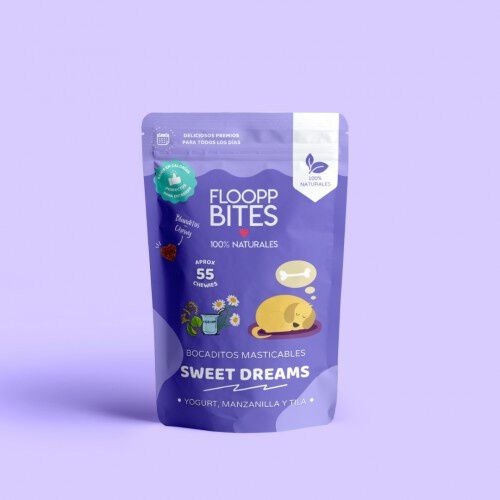 FlooppBITES soft snacks naturales sabor beef & veggies y sweet dreams para perros, , large Imagen numero 3