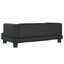vidaXL Cama para perros de cuero sintético negra 80x45x30 cm, , large indicador imagen numero 9