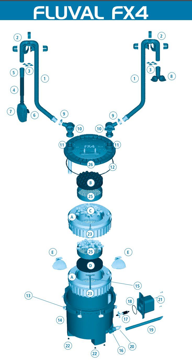 Fluval Aquastop Repuesto Válvula filtros externos FX 4/6 para acuarios thumbnail