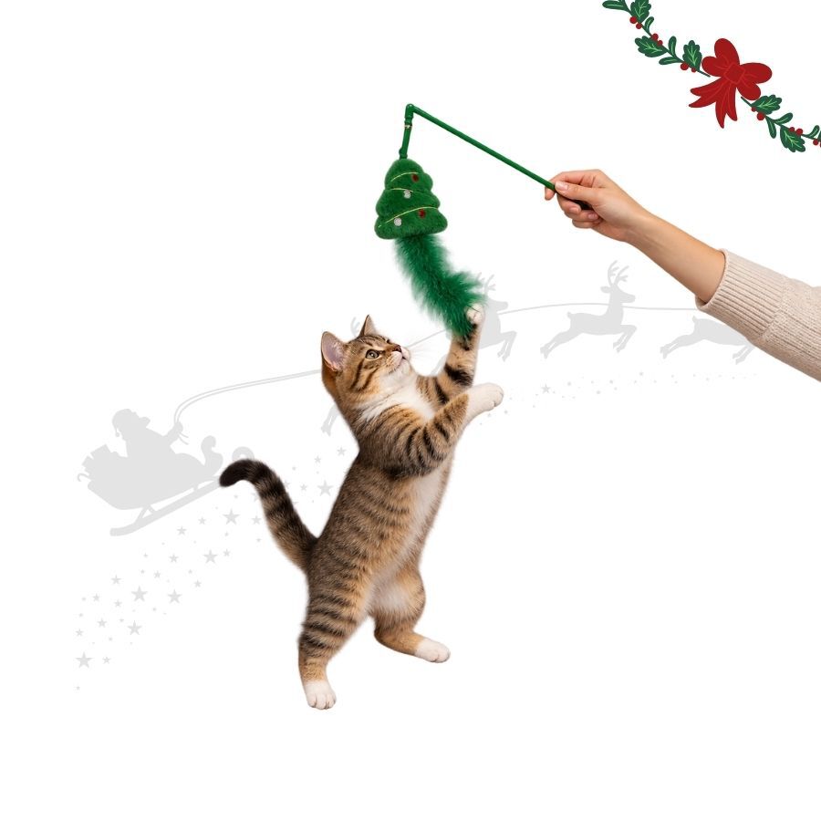 Wonder Christmas Teaser &Aacute;rbol Navidad Juguete para gatos, , large Imagen numero 1