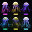 Nobleza - 6 Piezas Adornos para Acuarios Decoración del Acuario Medusas Artificiales, Decoración de Pecera, Medusas Fluorescentes Artificiales | No Altera Los Parametros del Agua, , large indicador imagen numero 5